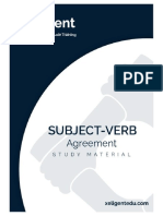 Sub-Verb Agreement - StudyMaterial