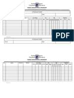 Training Attendance Sheet With Sex Dissagregated Data