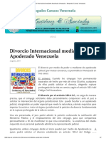 Divorcio Internacional Mediante Apoderado Venezuela - Abogados Caracas Venezuela