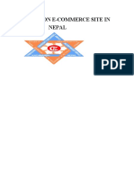 Project On E-Commerce Site in Nepal