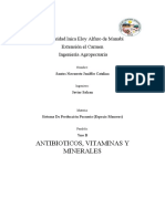 Antibioticos Vitaminas y Minerales Ing Salcan