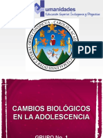 Cambios Biológicos en La Adolescencia