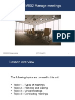 BSBADM502 Manage Meetings © RTO Works 2019