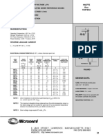 8.5 Volt Nominal Zener Voltage + 5% - Temperature Compensated Zener Reference Diodes - Low Current Range: 0.5 and 1.0 Ma - Metallurgically Bonded - Double Plug Construction