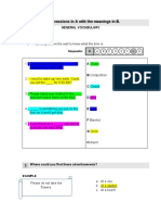 1 Match The Expressions in A With The Meanings in B.: General Vocabulary Example