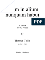 Tallis, Thomas - Spem in Alium