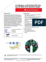 90-To 265-V AC, 91% Efficiency, 0.94 PF Buck-PFC Plus 24-V, 30-W Brushless DC Motor Drive Reference Design