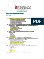 FARMACOLOGIA LL EXAMEN DIAGNOSTICO