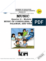 Music: Quarter 2 - Module 2a Music of Cordillera, Mindoro, Palawan, and Visayas