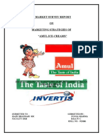 Market Survey Report ON Marketing Strategies of "Amul Ice-Creams"