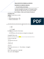 X of All The Observations Total No - of Observations X N: Department of Community Medicine