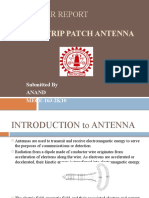 Microstrip Line Patch Antenna