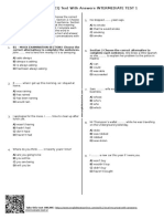 680 Esl b1 Level MCQ Test With Answers Intermediate Test 1