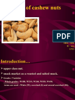 Export of Cashew Nuts: Presented By: Gargi Vohra, R740209037, Mba - Ibm III - Sem Upes