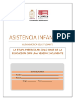 Capacitación de Asistencia Infantil. - Sexto Semestre. - Guía Didáctica Estudiante