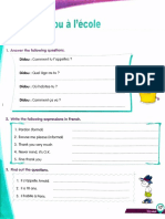 Apprenons Le Français 0 Unité 3 - Didou À L'école (Cahier D'exercices)