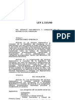 Ley 1335 Del 99 Servicio Diplomatico y Consular Del Paraguay