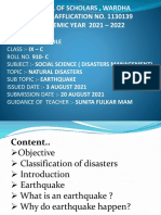 Disaster Management (Earthquake)