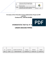 Hydrostatic Test For 4" Hdpe Under Ground Piping