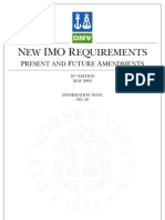 New IMO Requirements - 10th Edition - May 2004