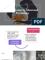 Chapter 1 Introduction To Abnormal Psychology