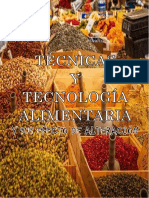 Técnicas y Tecnología Alimentaria y Sus Efecto de Alteración