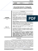 N-2821. Ensaio Não Destrutivo - Radiografia Computadorizada em Juntas Soldadas