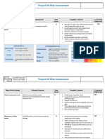 Project HS Risk Assessment