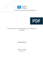 Análise Do Sistema de Controle Interno. Caso Da Empresa Fipag Inhambane.