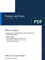 Numpy and Scipy: Numerical Computing in Python