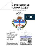 Boletin Oficial 49 (28 de Abril 2021) Provincia de Jujuy