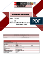 EXPERIENCIA DE APRENDIZAJE 02 Tutoría 3y4