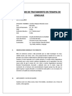 Informe de Tratamiento