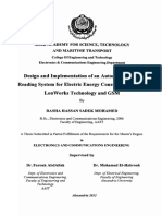 Design and Implementation of An Automatic Meter Reading System For Electric Energy Consumption Using Lonworks Technology and GSM