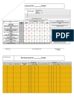 Risk Assessment Format For Sample