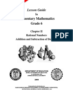 Grade 6 Lesson Guide Math Book 3