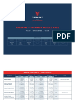 Program 1 - Maximum Muscle Mass: Phase 1 - Introduction - 4 Weeks