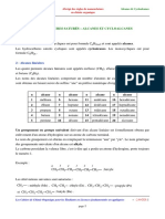 Hydrocarbures Saturés - Alcanes Et Cycloalcanes