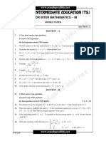 Board of Intermediate Education (TS) : Junior Inter Mathematics