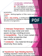 Technical Terms in Welding