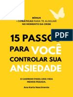 E-Book 15 Passos para Você Controlar Sua Ansiedade.