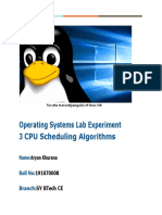 Operating Systems Lab Experiment 3 CPU Scheduling Algorithms