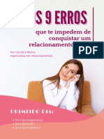 Os 9 Erros - Ebook 1º Dia