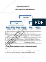 Data Structure (3330704) : Q.1 Write Difference Between Linear and Non-Linear Data