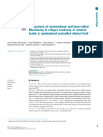 Comparison of Conventional and Laser-Aided Fiberetomy in Relapse Tendency of Rotated Tooth