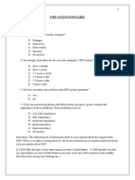 Erp Questionnaire