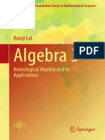 Ramji Lal Algebra 3 Homological Algebra and Its Applications