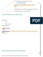 Servicenow Application Developer Exam New-Practice Test Set 1