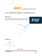 Travaux Diriges de Geodesie Et Technique Spatiale 1