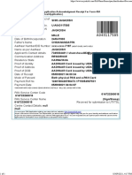 PAN Application Acknowledgment Receipt For Form 49A (Physical Application)